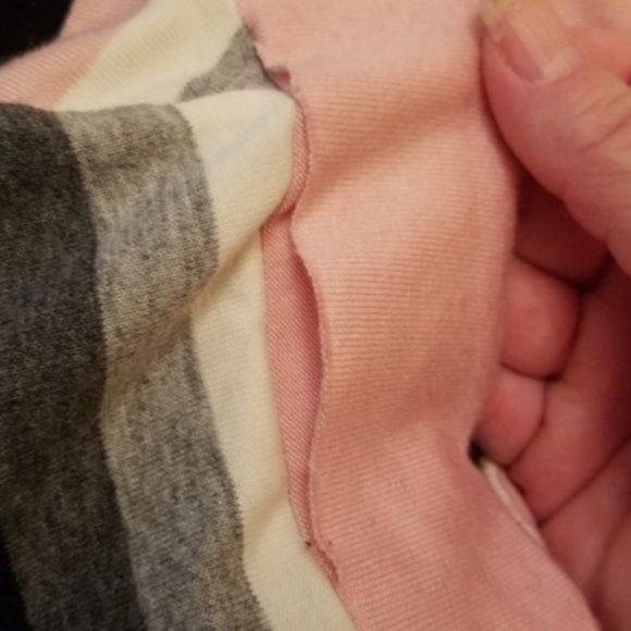 Carolina Bay Sweater Shirt V Neck Stripes Women's Size 1X - Picture 6 of 7